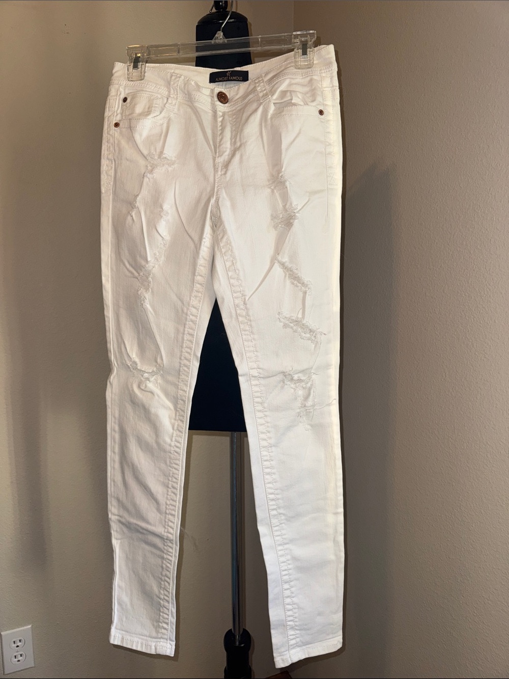 White Distressed Jeans